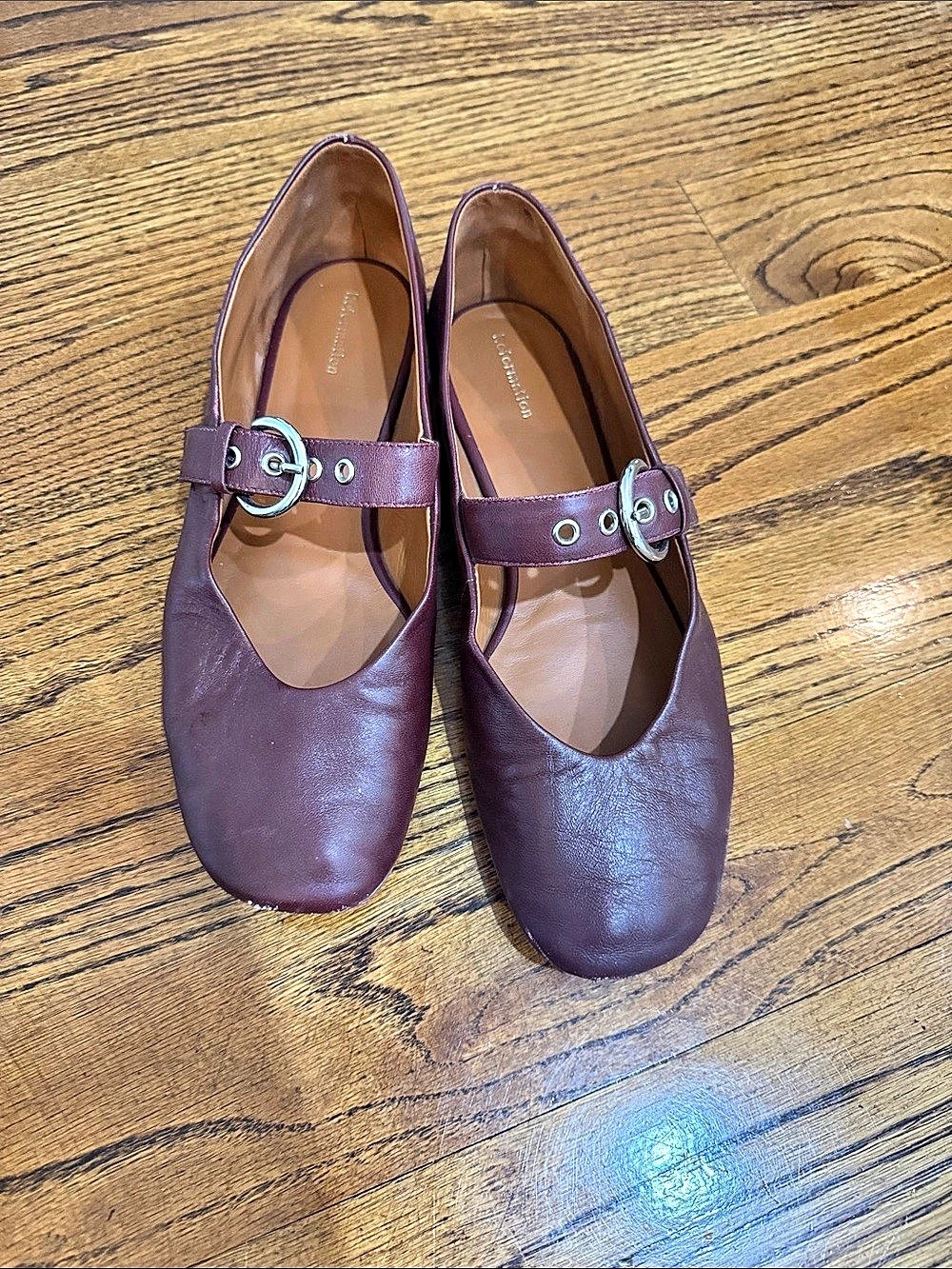 Reformation Bethany Ballet Flat in Purple